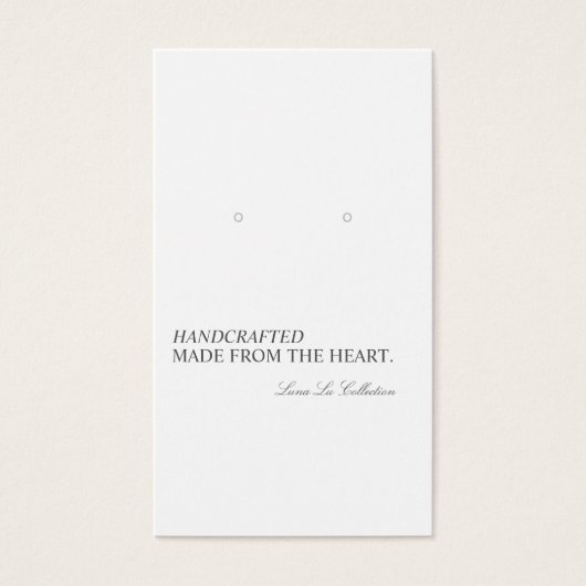 Carte d'affichage minimaliste moderne (Devant)