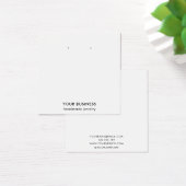 Carte d'affichage minimaliste moderne Black White  (Bureau)