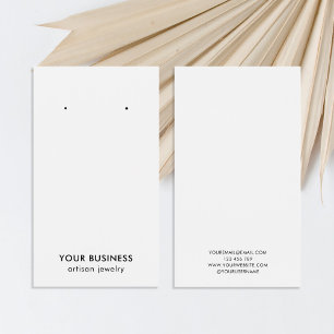 Carte d'affichage minimaliste moderne Black White 