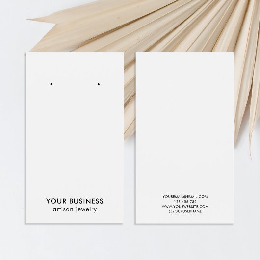 Carte d'affichage minimaliste moderne Black White 