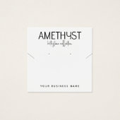 Carte d'affichage minimaliste moderne pour bijoux (Devant)