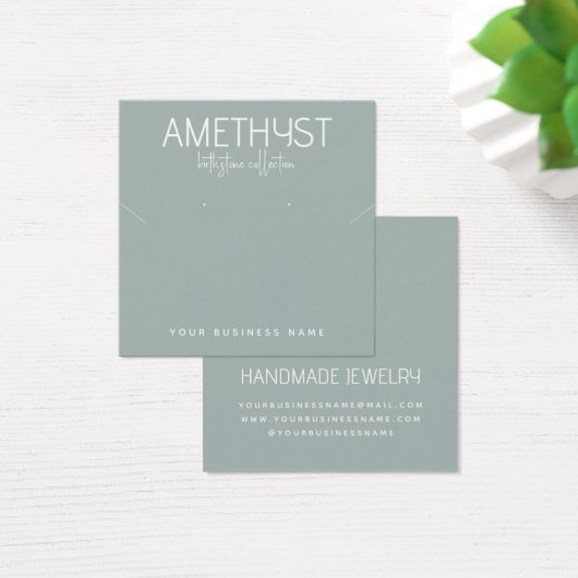 Carte d'affichage minimaliste moderne pour bijoux (Bureau)