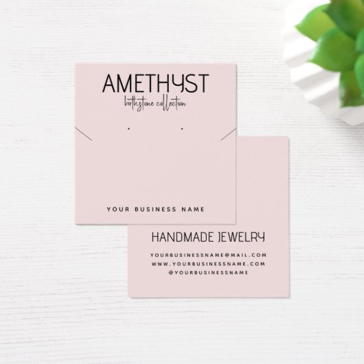 Carte d'affichage minimaliste moderne pour bijoux (Bureau)