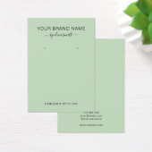 Carte d'affichage minimaliste moderne pour bijoux  (Bureau)