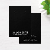 Carte d'affichage minimaliste noir moderne (Bureau)