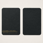 Carte d'affichage minimaliste or simple (Devant & derrière)