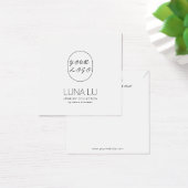 Carte d'affichage minimaliste pour bijoux en colli (Bureau)