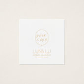 Carte d'affichage minimaliste pour bijoux en colli (Devant)