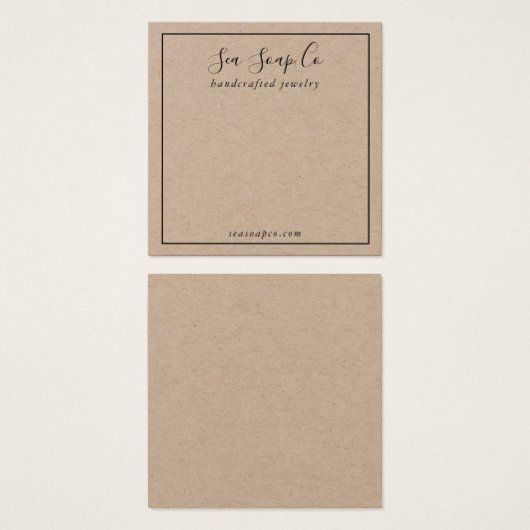 Carte d'affichage moderne (Devant & derrière)