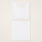 Carte d'affichage moderne (Devant & derrière)