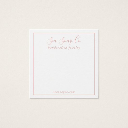 Carte d'affichage moderne (Devant)