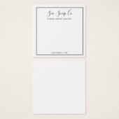 Carte d'affichage moderne (Devant & derrière)