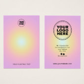 Carte d'affichage moderne (Devant & derrière)