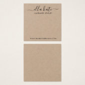 Carte d'affichage moderne (Devant & derrière)