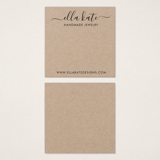 Carte d'affichage moderne (Devant & derrière)