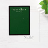 Carte d'affichage moderne à bordure noire verte (Bureau)