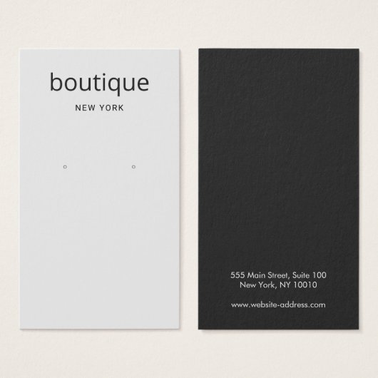 Carte d'affichage moderne à longue portée gris sim (Devant & derrière)