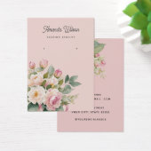 Carte d'affichage moderne à oreille florale rose v (Bureau)