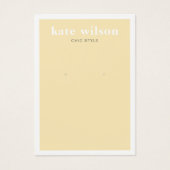 Carte d'affichage moderne à oreille jaune (Devant)