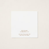 Carte d'affichage moderne à oreille noire au charb (Dos)