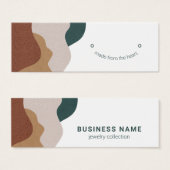 Carte d'affichage moderne Abstrait Boho Earring (Devant & derrière)