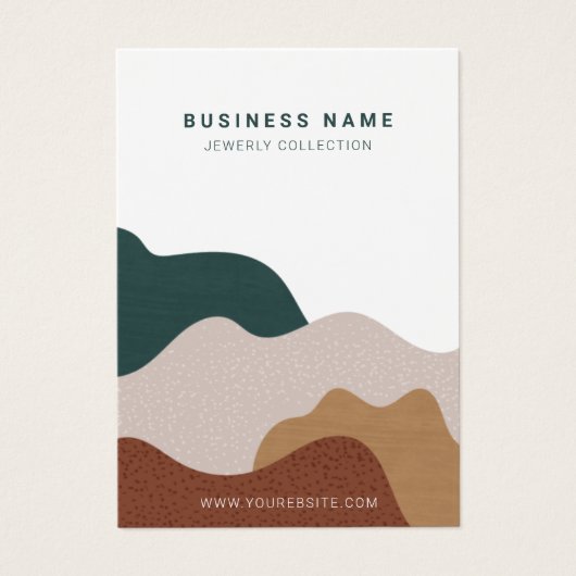 Carte d'affichage moderne Abstrait Boho Earring (Devant)