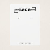 Carte d'affichage moderne Ajouter logo bijoux d'or (Devant)