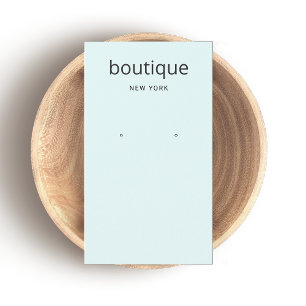 Carte d'affichage moderne Aqua Blue Long oreille