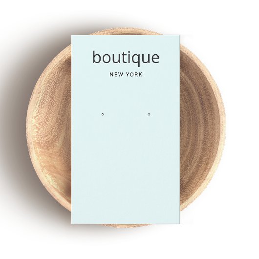 Carte d'affichage moderne Aqua Blue Long oreille