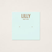 Carte d'affichage moderne Aqua Blue Stud (Devant)