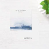 Carte d'affichage moderne Aquarelle bleue (Bureau)