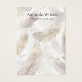 Carte d'affichage moderne bijoux en or simple (Devant)