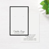Carte d'affichage moderne Black Border Jewelry (Bureau)