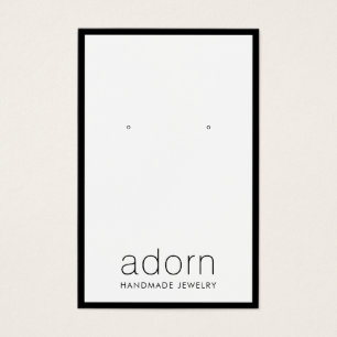 Carte d'affichage moderne Black Border Jewelry