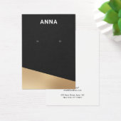 Carte d'affichage moderne Black Gold Jewelry (Bureau)