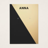 Carte d'affichage moderne Black Gold Jewelry (Devant)