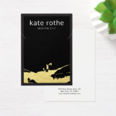 Carte d'affichage moderne Black Gold Spatter (Bureau)