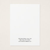 Carte d'affichage moderne Black Gold Spatter (Dos)