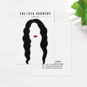 Carte d'affichage moderne Black Hair Lips Girl ore (Bureau)