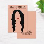 Carte d'affichage moderne Black Hair Lips Girl ore (Bureau)