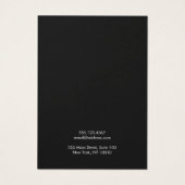 Carte d'affichage moderne Black Jewelry Designer (Dos)