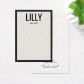 Carte d'affichage moderne Black Off White Bordure (Bureau)