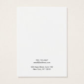 Carte d'affichage moderne Black Off White Bordure (Dos)