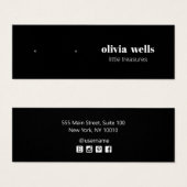 Carte d'affichage moderne Black Stud (Devant & derrière)