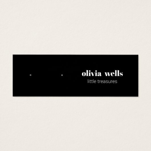 Carte d'affichage moderne Black Stud (Devant)