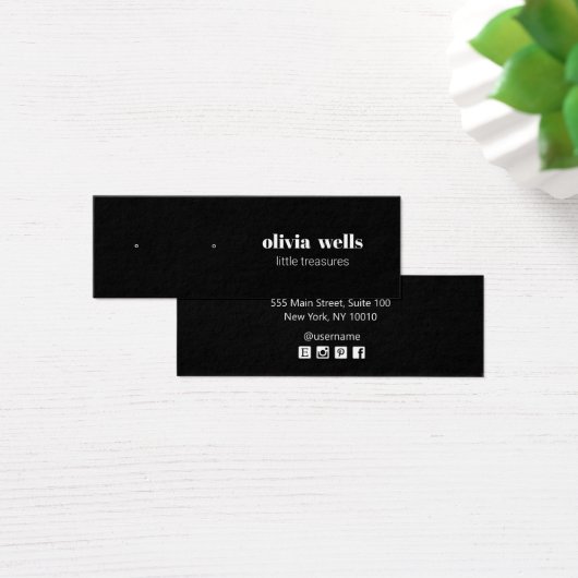 Carte d'affichage moderne Black Stud (Bureau)