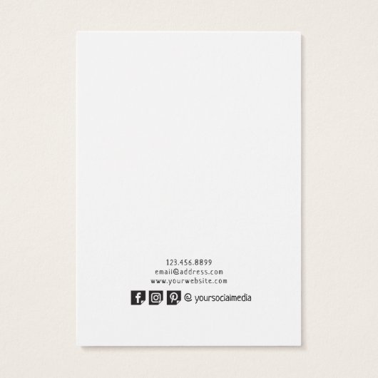 Carte d'affichage moderne Black White Stripes Coll (Dos)