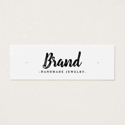 Carte d'affichage moderne blanche à oreille (Devant)