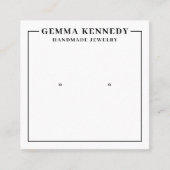 Carte d'affichage moderne blanche et noire (Devant)