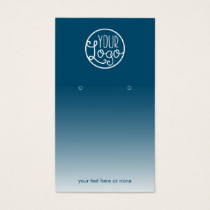 Carte d'affichage moderne Blue Ombre Votre logo Bo
